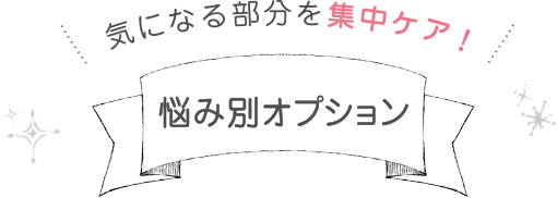 悩み別オプション